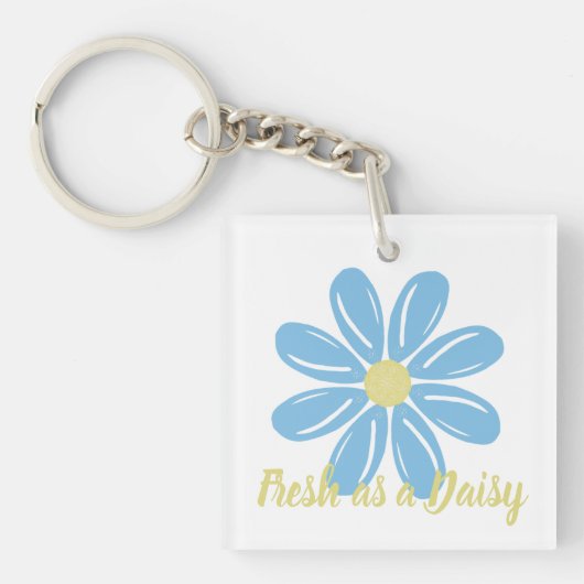 新鮮なデイジー キーホルダー (正面)