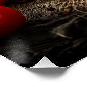 新鮮なトマトとオリーブのスパゲッティプッタネスカ ポスター (コーナー)