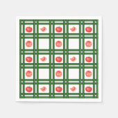 新鮮なトマトの庭師のパターン スタンダードカクテルナプキン (正面)