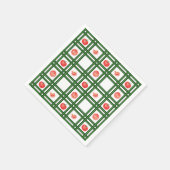 新鮮なトマトの庭師のパターン スタンダードカクテルナプキン (角)