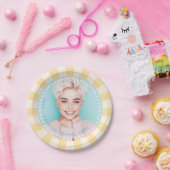 新鮮なトレンディー日が差すことの学生の卒業写真 ペーパープレート (パーティー)