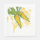 新鮮なニンジンカラフル野菜アート スタンダードランチョンナプキン (正面)