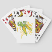 新鮮なニンジンカラフル野菜アート トランプ (裏面)