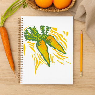 新鮮なニンジンカラフル野菜アート プランナー手帳