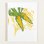 新鮮なニンジンカラフル野菜アート プランナー手帳 (正面)