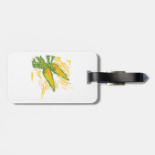 新鮮なニンジンカラフル野菜アート ラゲッジタグ (裏面横)