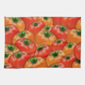 新鮮なパターンのブッシェル#Tomatoes キッチンタオル (横)