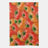 新鮮なパターンのブッシェル#Tomatoes キッチンタオル (縦)