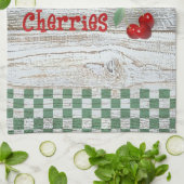 新鮮なピックさくらんぼキッチンタオル キッチンタオル (折り畳み)