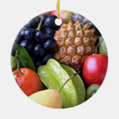 新鮮なフルーツ – 甘いディスプレイ, セラミックオーナメント (裏面)