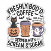 新鮮なブドコーヒーハロウィーン シール (正面)