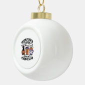 新鮮なブドコーヒーハロウィーン セラミックボールオーナメント (右)