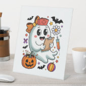 新鮮なブドコーヒーハロウィーン 台座サイン (インサイチュ)