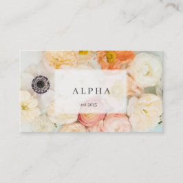 新鮮なモダンケシのアネモネバラ花 名刺