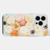 新鮮なモダンケシのアネモネバラ花 iPhoneケース (裏面横)