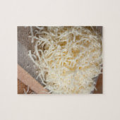 新鮮なモッツァレラチーズの山。 ジグソーパズル (横)