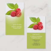 新鮮なラズベリー 名刺 (正面/裏面)