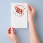 新鮮なラム肉 チラシ (ハンドル)