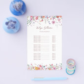 新鮮なワイルドフラワーの価格表フライヤー チラシ (シングル)