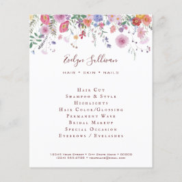 新鮮なワイルドフラワーフライヤー チラシ