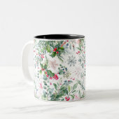 新鮮な冬の果物 ツートーンマグカップ (正面左)