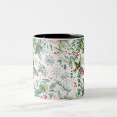 新鮮な冬の果物 ツートーンマグカップ (中央)