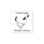 新鮮な卵あなたの名前チキンヘンスV2卵スタンプ ラバースタンプ (インプリント)