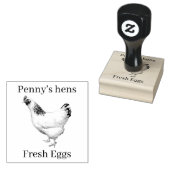 新鮮な卵あなたの名前チキンヘンスV2卵スタンプ ラバースタンプ (押印)