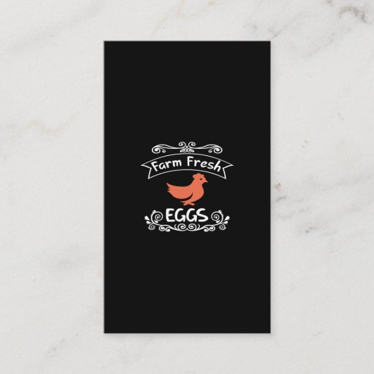 新鮮な卵を作る 名刺 (正面)