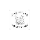 新鮮な卵農家フリーのチオーガニックキンコック ラバースタンプ (インプリント)