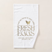 新鮮な卵金ゴールド鶏の市場タオル ハンドタオル (ハンドタオル)