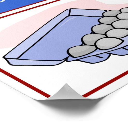 新鮮な卵、ビジネスサイン、追加または編集文字ポスター ポスター (角)