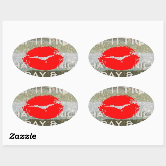 新鮮な唇、高揚するバイブ保: '新鮮で素敵 楕円形シール (シート)