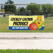 新鮮な地元の野菜スタンドバナー 横断幕 (インサイチュ)