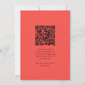 新鮮な夏のスイカQRコードファミリー懇親会 招待状 (裏面)