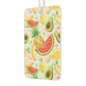 新鮮な夏のフルーツ柄 カーエアーフレッシュナー (左)