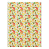 新鮮な夏のフルーツ柄 テーブルクロス (正面)