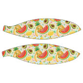 新鮮な夏のフルーツ柄 バスケットボール (パネル)