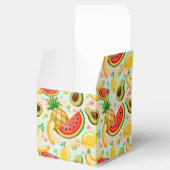 新鮮な夏のフルーツ柄 フェイバーボックス (オープン)