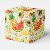 新鮮な夏のフルーツ柄 フェイバーボックス (裏面サイド)
