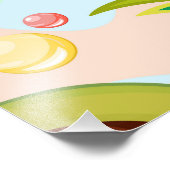 新鮮な夏のフルーツ柄 フォトプリント            (角)