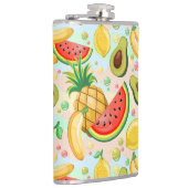 新鮮な夏のフルーツ柄 フラスク (右)