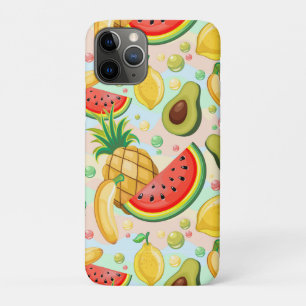 新鮮な夏のフルーツ柄 iPhone 11 PROケース