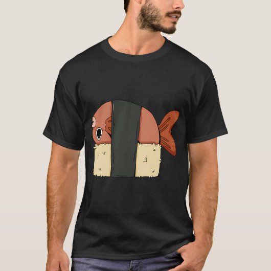 新鮮な寿司ネタ Tシャツ (正面)