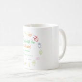 新鮮な市場 手描きのブライダルシャワー コーヒーマグカップ (正面右)
