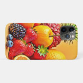 新鮮な恵み: 元気な果実の収穫デザイン Case-Mate iPhoneケース (裏面(横))