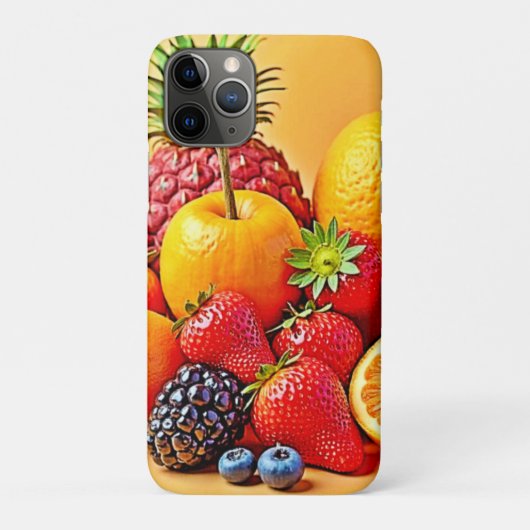 新鮮な恵み: 元気な果実の収穫デザイン Case-Mate iPhoneケース (裏)