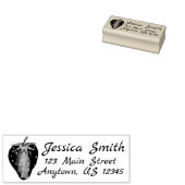 新鮮な摘みイチゴ夏のベリーフルーツアドレス ラバースタンプ (押印)