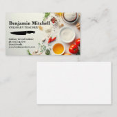 新鮮な料理成分 | 料理 名刺 (正面/裏面)