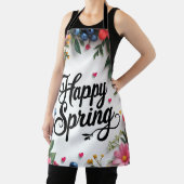 「新鮮な春の味： 'HAPPY春' エプロン (インサイチュ)